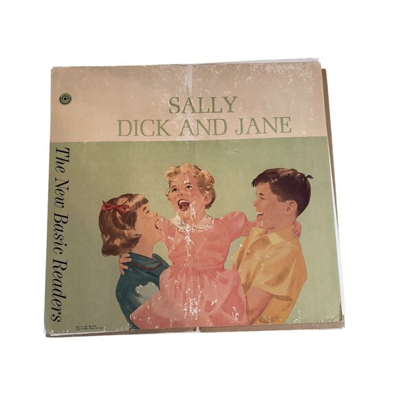 Vintage Complete Set 16 Sally Dick and Jane Teachers Poster Easel Cards 19" X 20 - Picture 2 of 13
